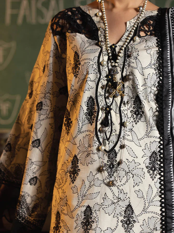 Faiza Faisal | Maya Luxury Lawn | Deniz