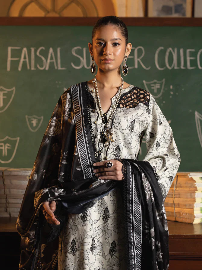 Faiza Faisal | Maya Luxury Lawn | Deniz