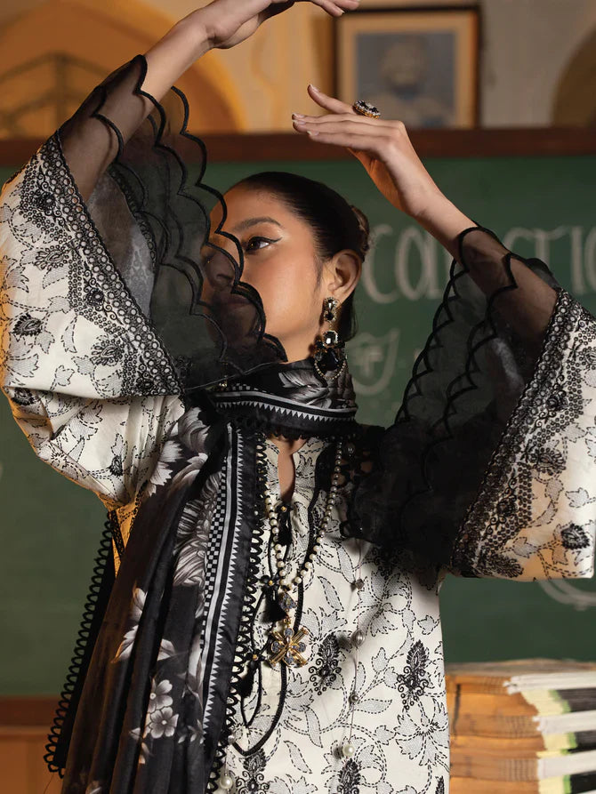 Faiza Faisal | Maya Luxury Lawn | Deniz