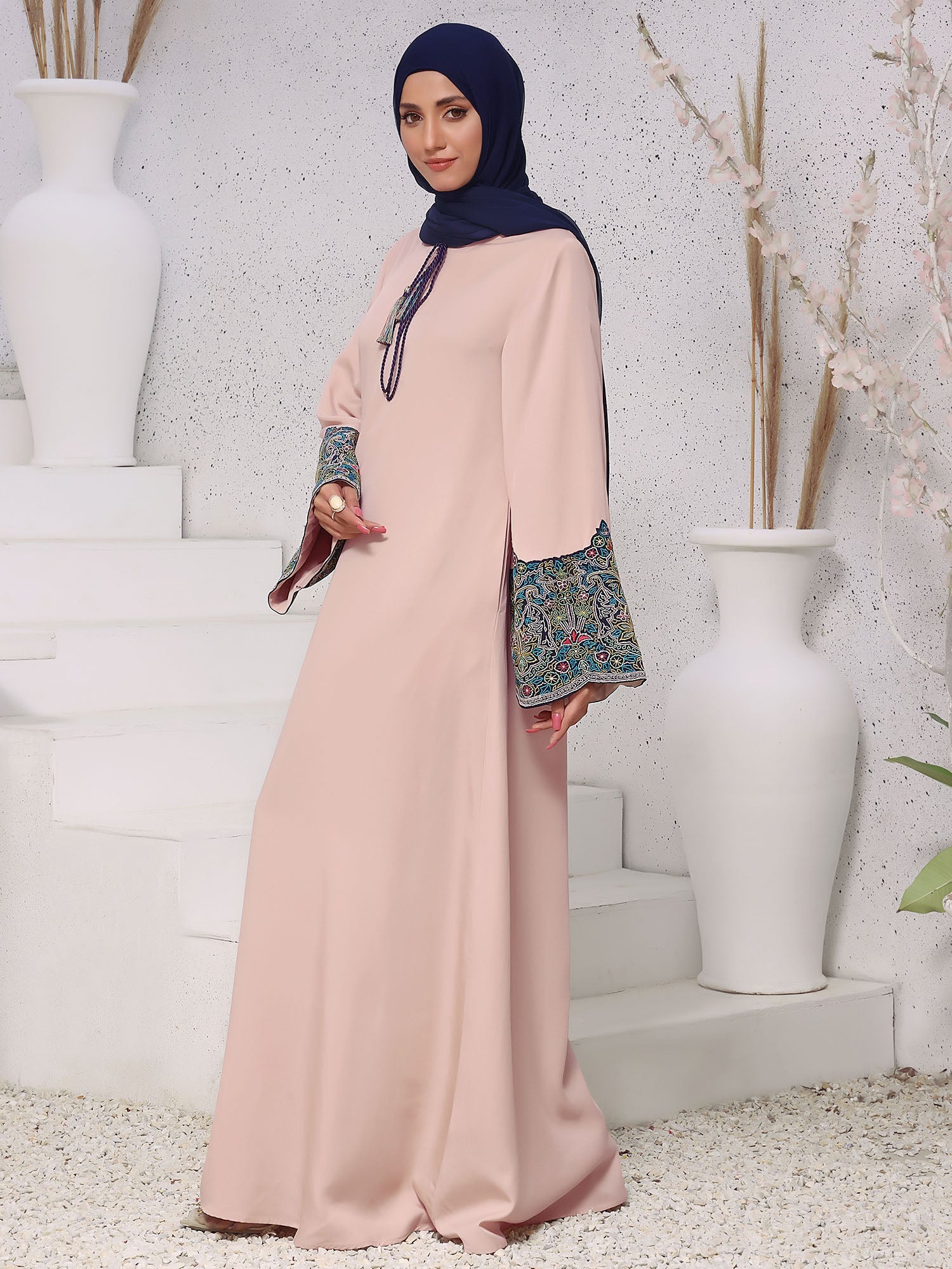 Vintage Applique Abaya