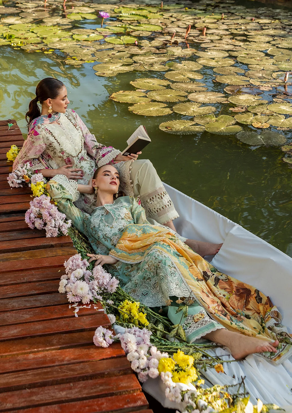 Elaf Premium | Print Chikankari 25 | ELK-06A PISTACHIO DREAMS