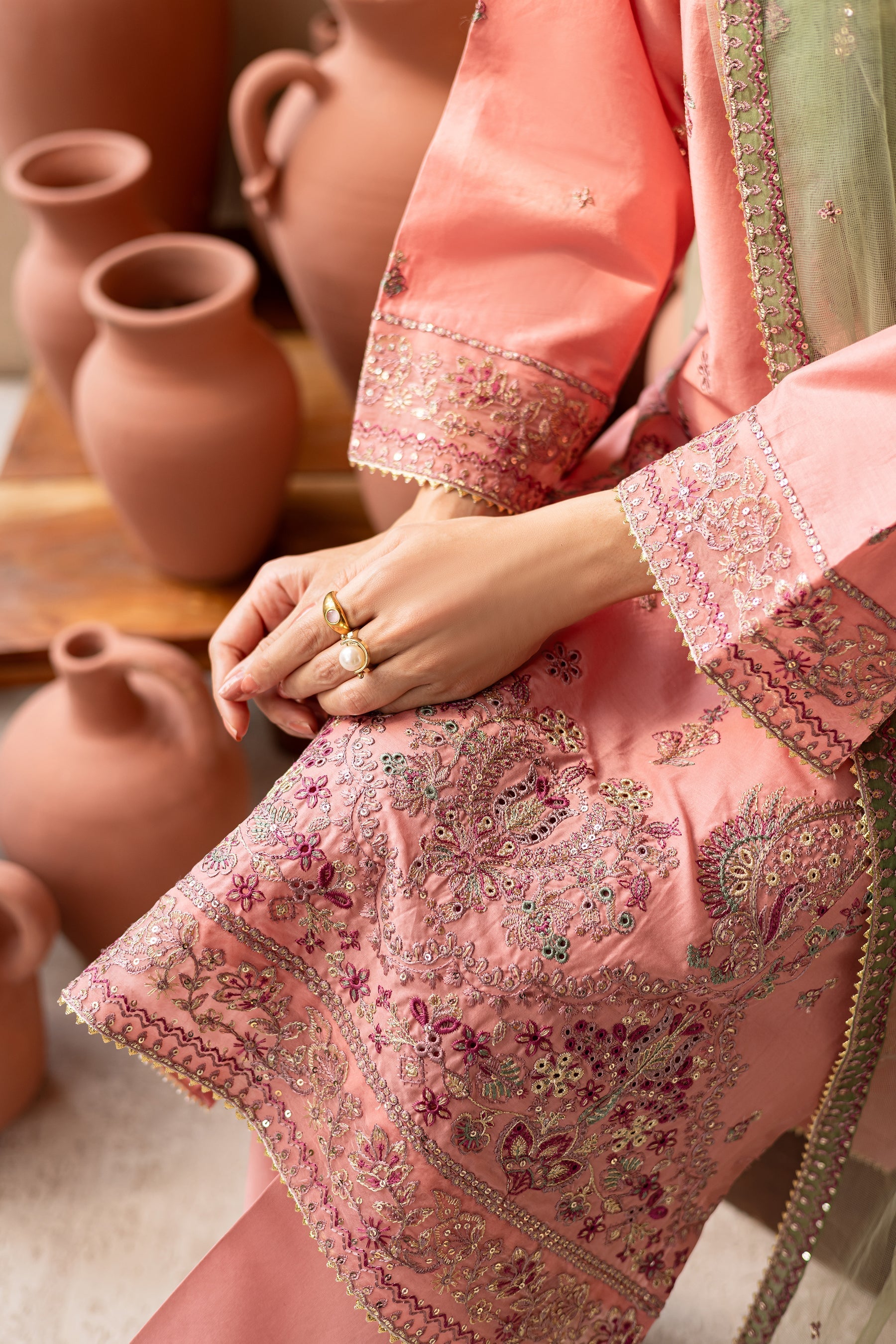 Batik | Nyra Embroidered Summer Solids | Anastasia