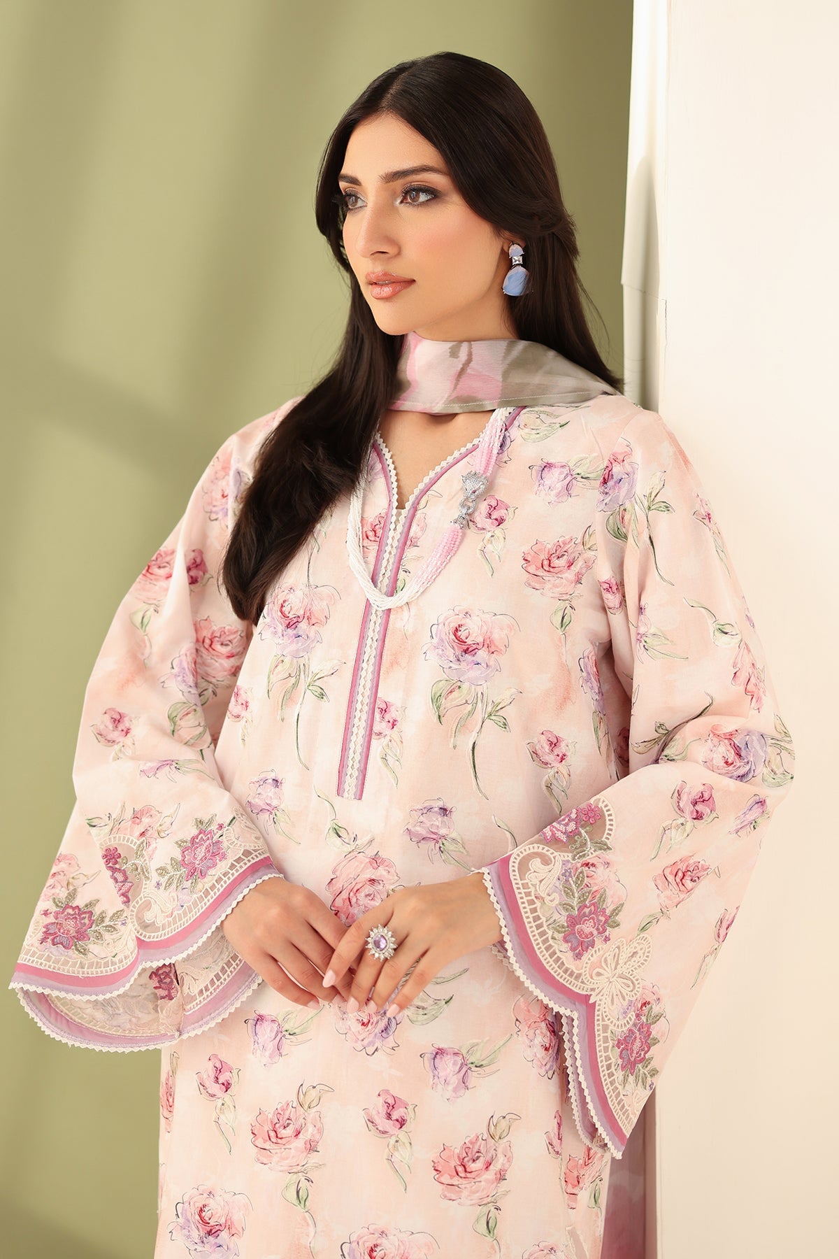 Baroque | Eid Printique | EMBROIDERED PRINTED LAWN UF-4177