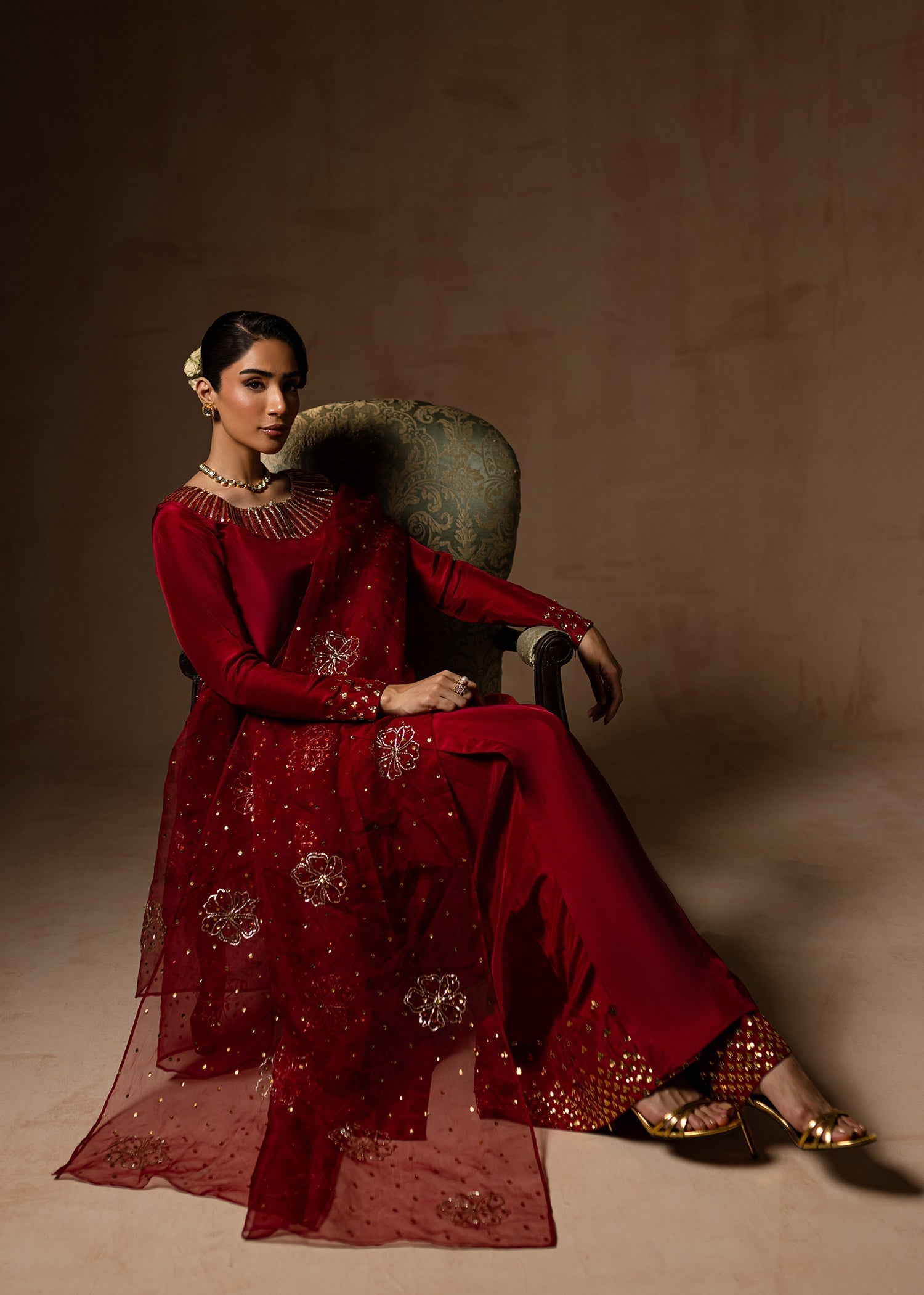 Maria Osama Khan | Noir Bliss Luxury Formals | Ruby