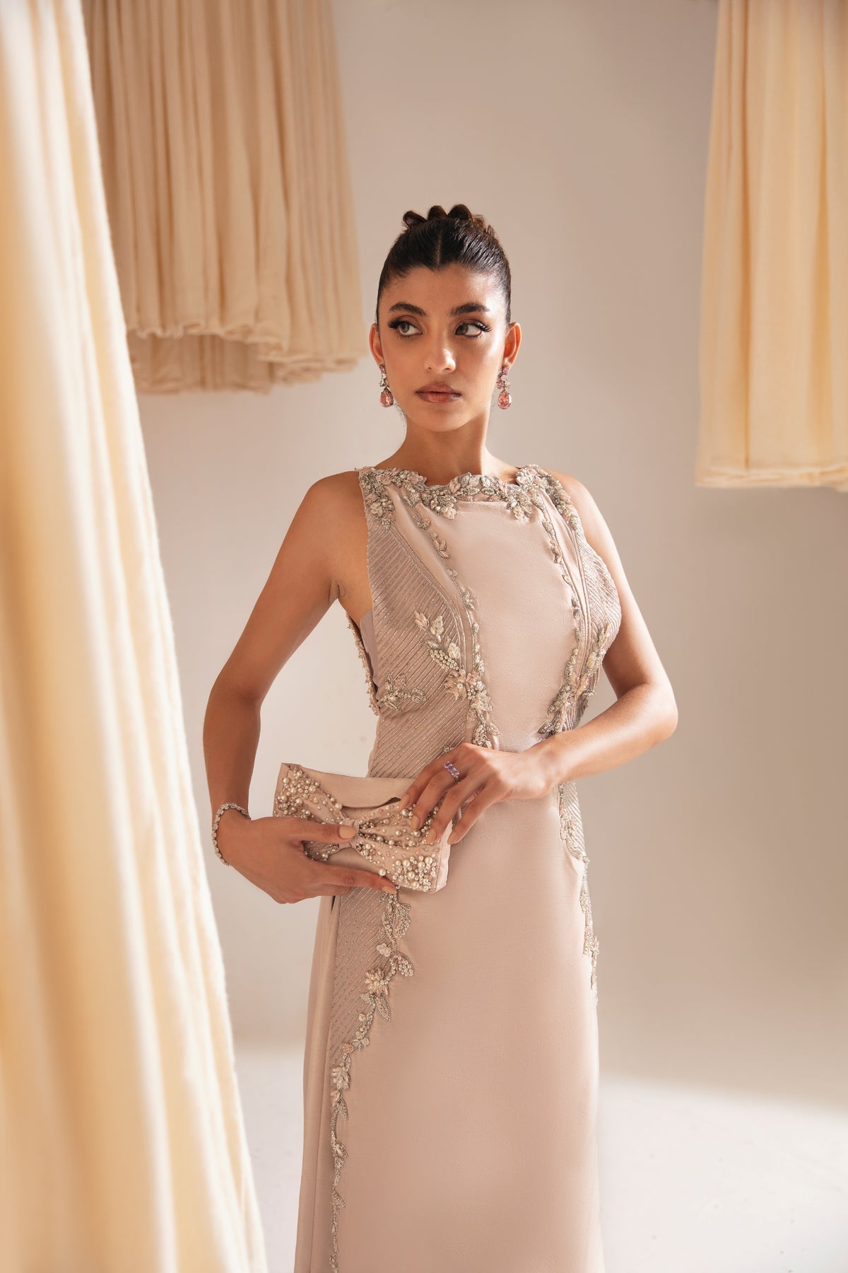 Ayesha and Usman | Aura Luxury Pret | Pale Blush