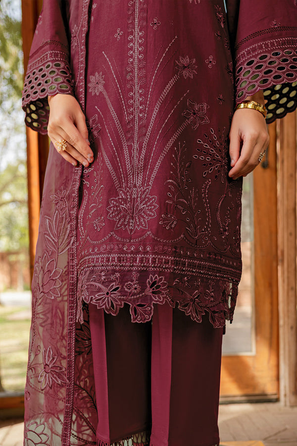 Farasha | Summer Weaves Embroidered Lawn | Zella