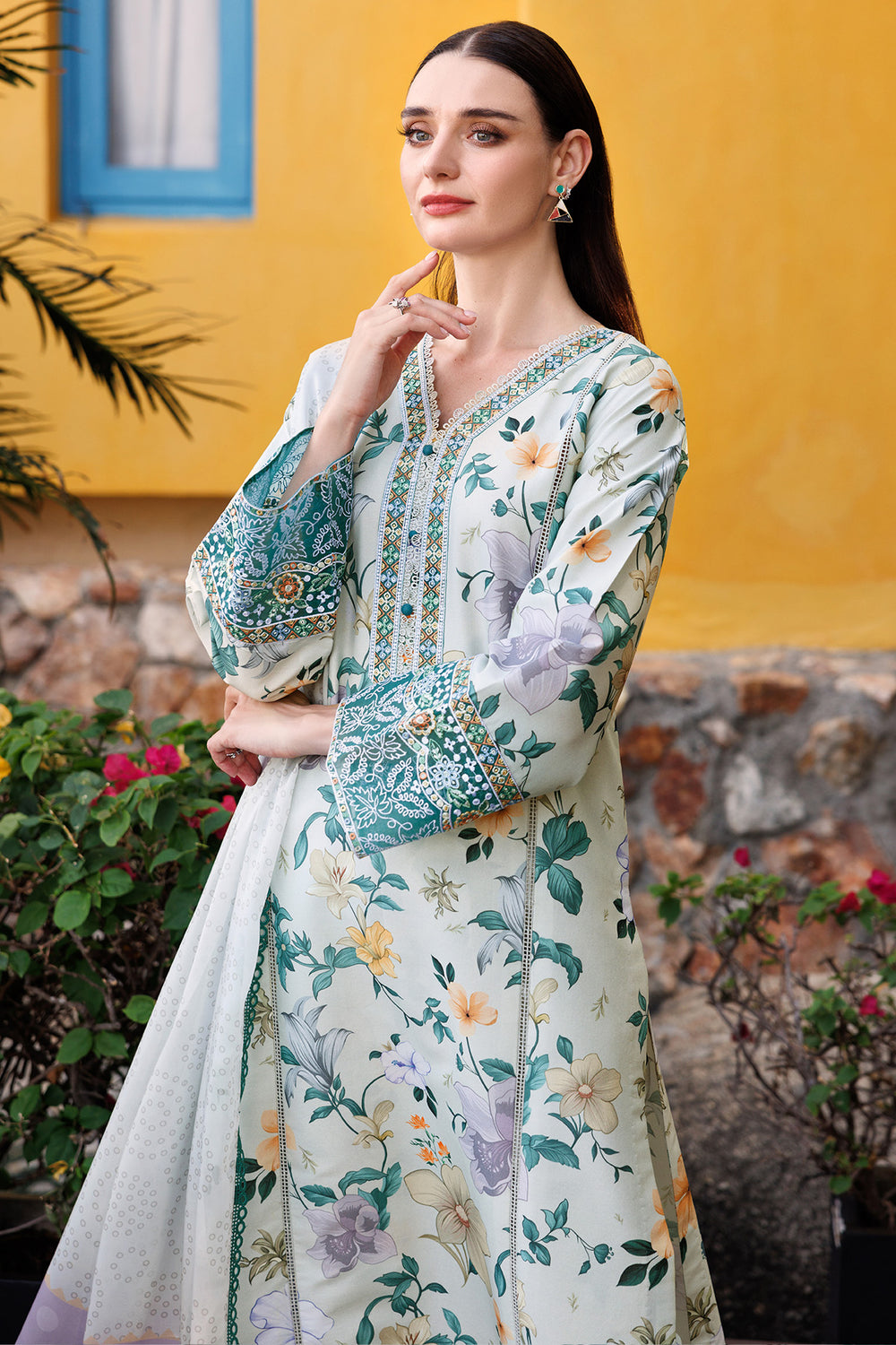 Farasha | Printed Essentials | Aqua Sparkle