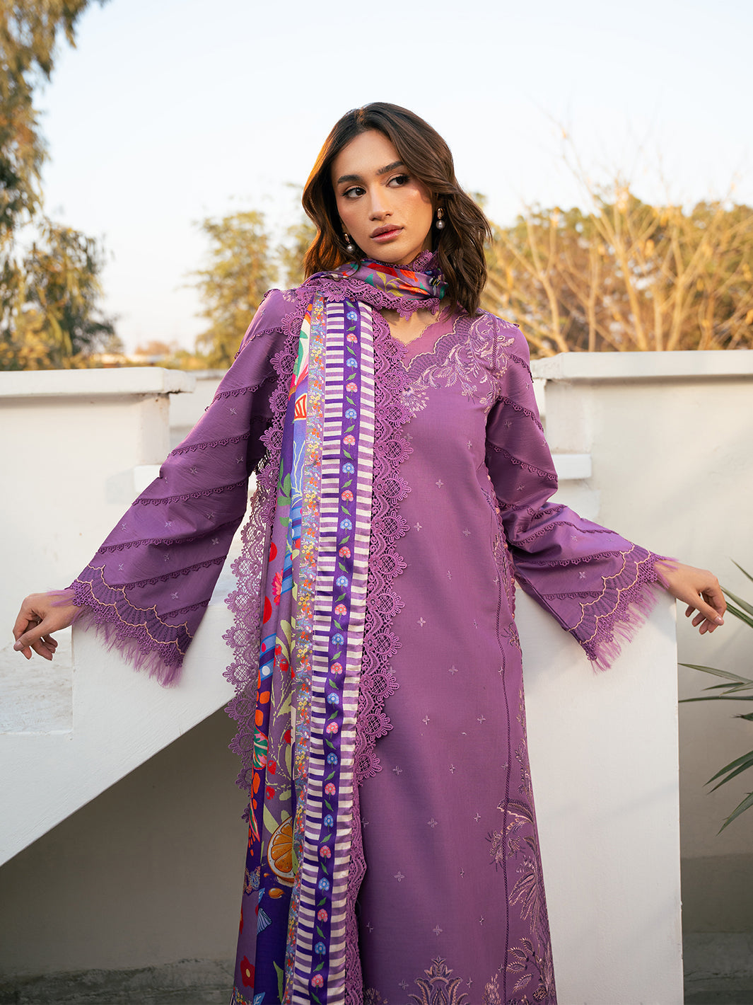 Bin Ilyas | Hazel Printed Lawn 25 | 2071 - A