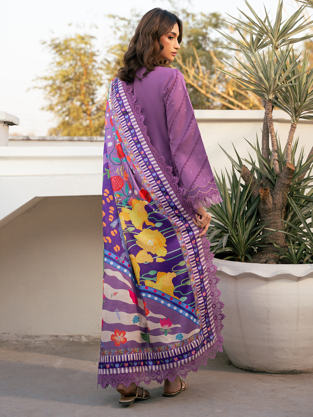 Bin Ilyas | Hazel Printed Lawn 25 | 2071 - A