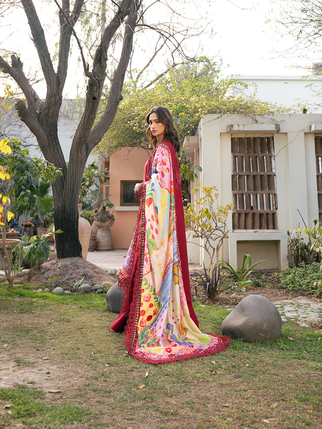 Bin Ilyas | Hazel Printed Lawn 25 | 2071 - B