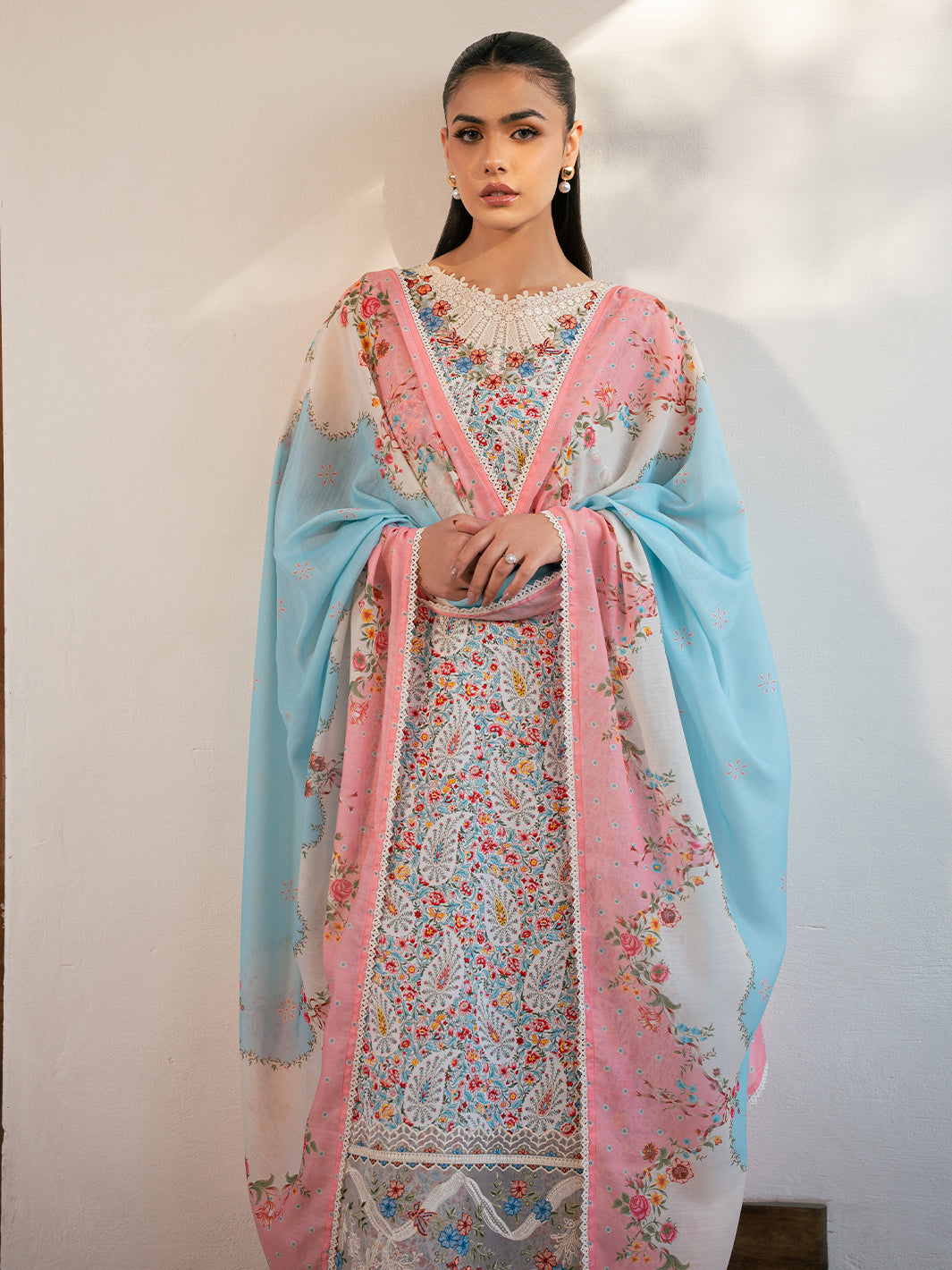 Bin Ilyas | Hazel Printed Lawn 25 | 2072 - A