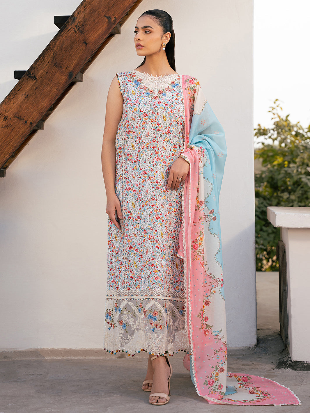 Bin Ilyas | Hazel Printed Lawn 25 | 2072 - A