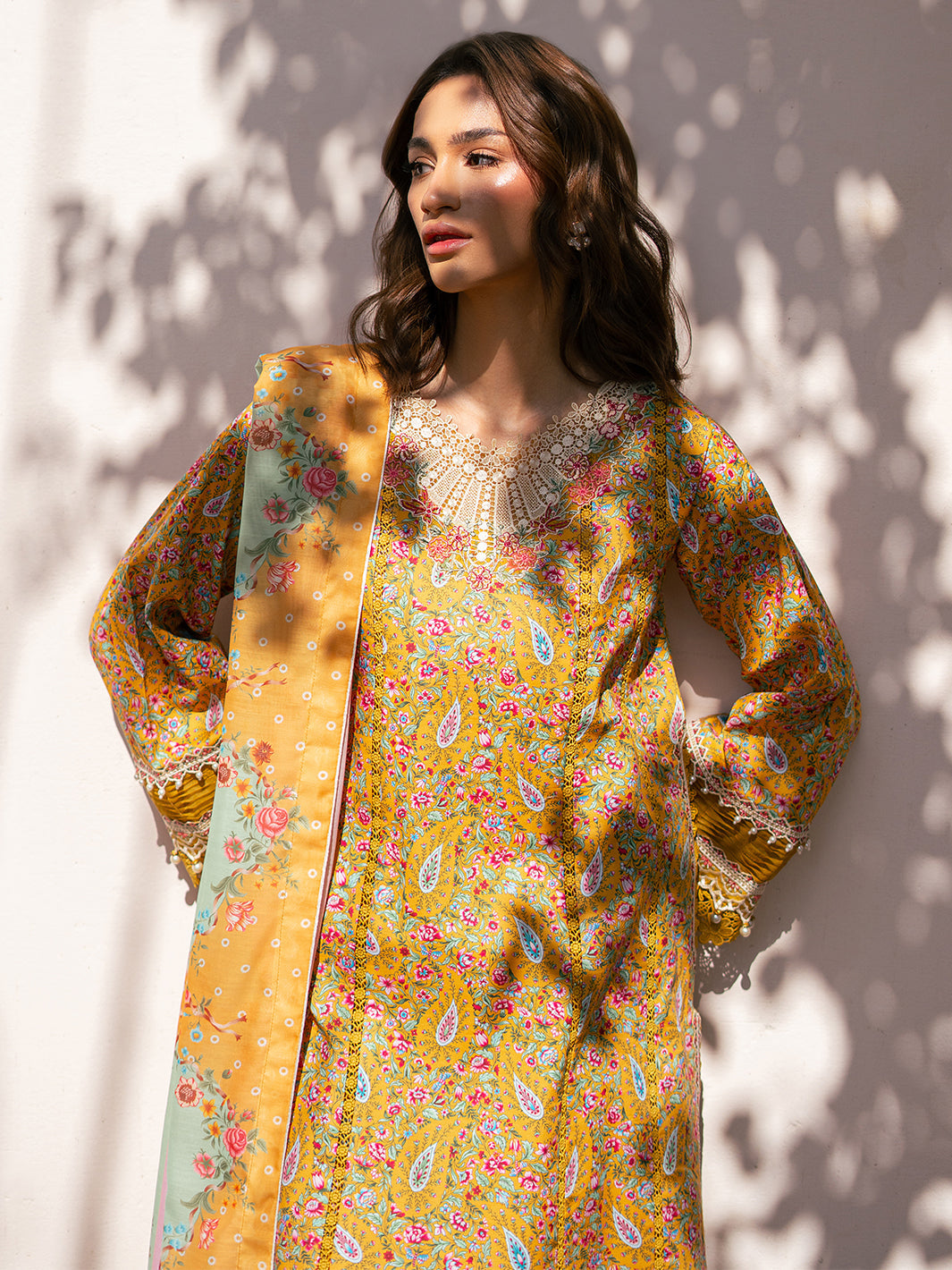 Bin Ilyas | Hazel Printed Lawn 25 | 2072 - B