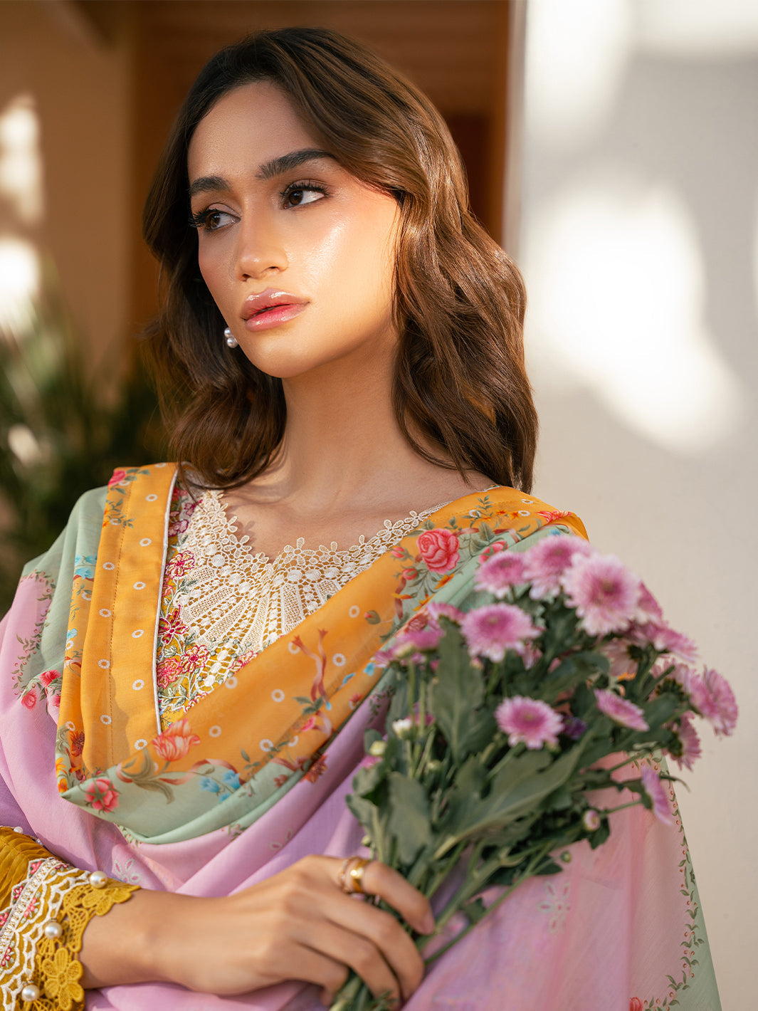 Bin Ilyas | Hazel Printed Lawn 25 | 2072 - B