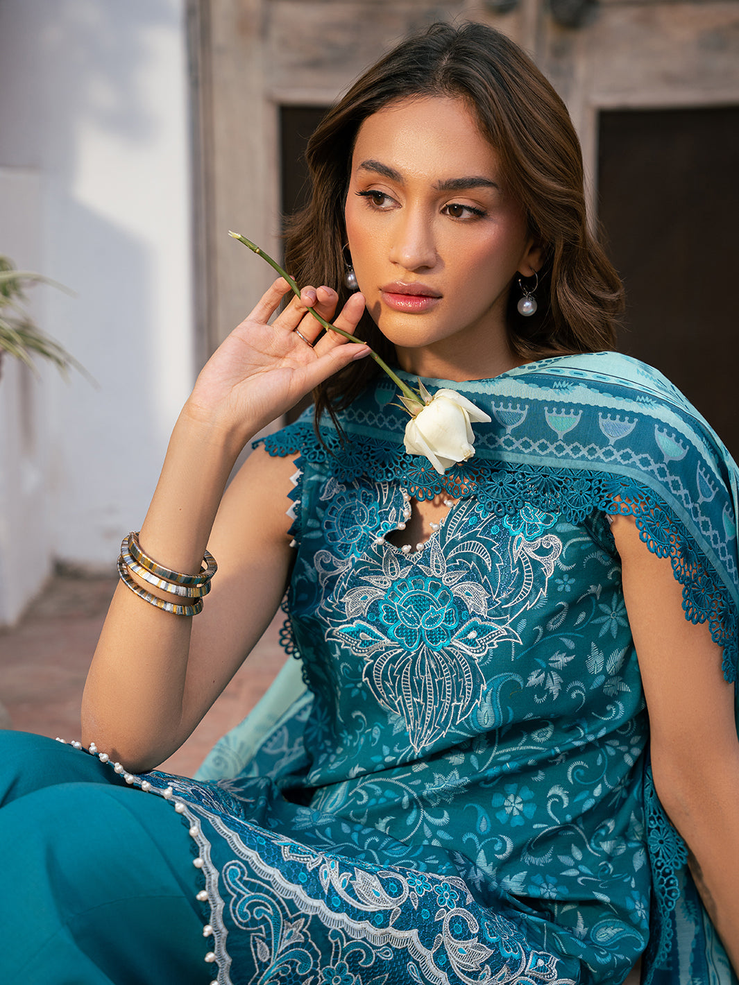 Bin Ilyas | Hazel Printed Lawn 25 | 2073 - B