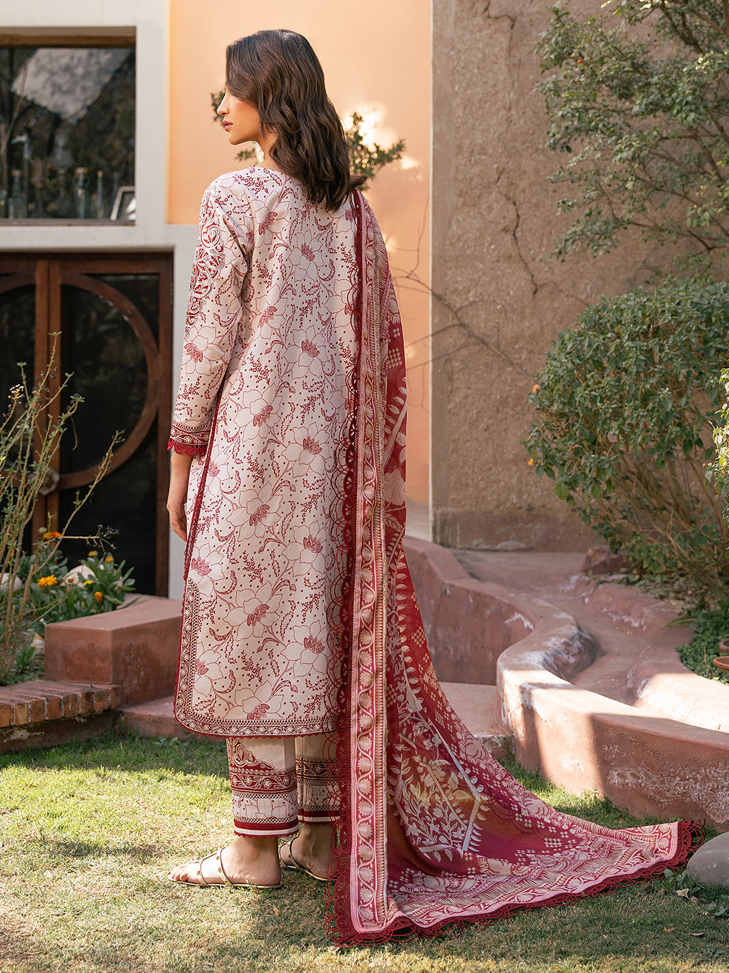 Bin Ilyas | Hazel Printed Lawn 25 | 2074 - B