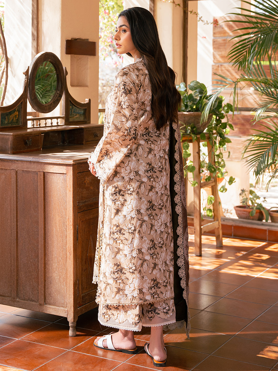 Bin Ilyas | Hazel Printed Lawn 25 | 2075 - B