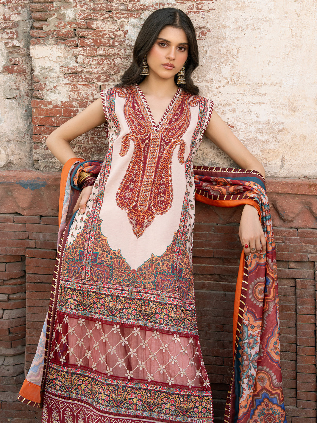 Bin Ilyas | Naqsh Naaz Luxury Lawn 25 | 2083 - A