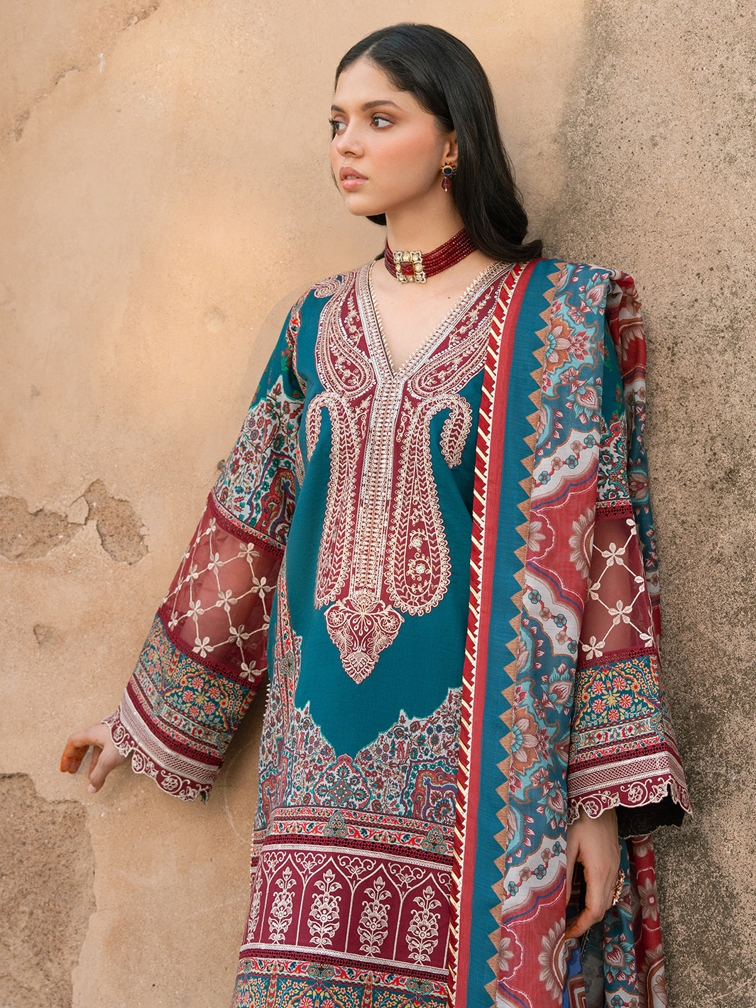 Bin Ilyas | Naqsh Naaz Luxury Lawn 25 | 2083 - B