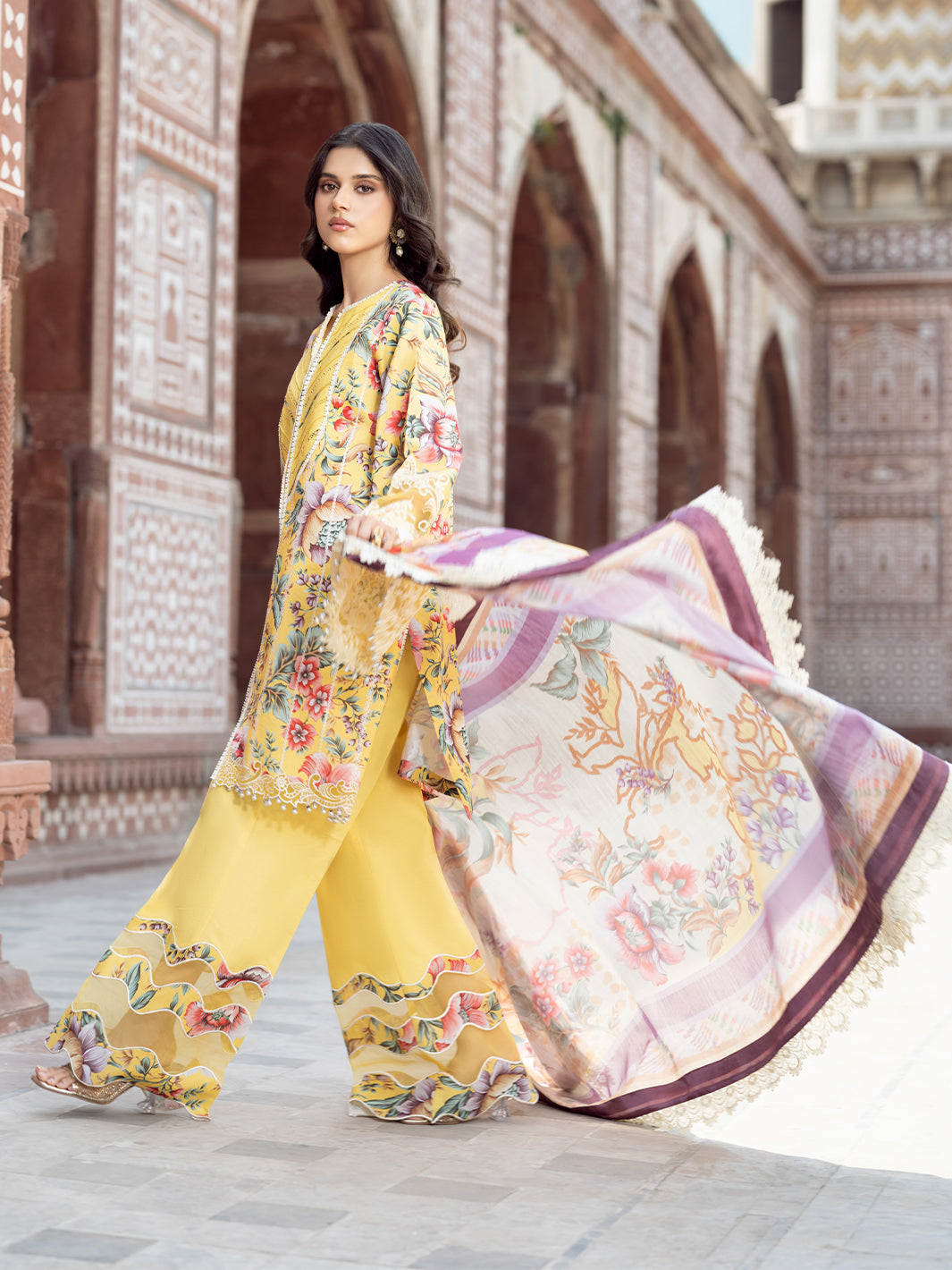 Bin Ilyas | Naqsh Naaz Luxury Lawn 25 | 2085 - A
