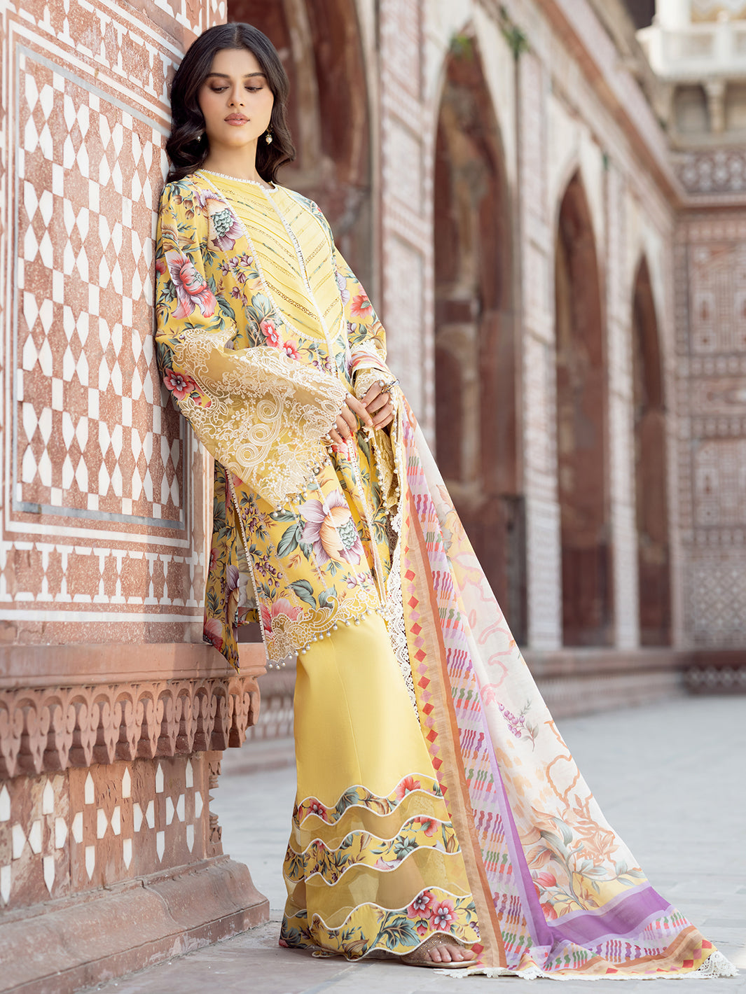 Bin Ilyas | Naqsh Naaz Luxury Lawn 25 | 2085 - A