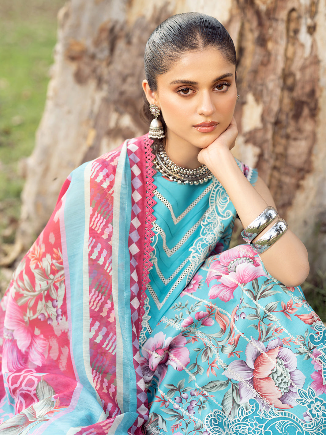 Bin Ilyas | Naqsh Naaz Luxury Lawn 25 | 2085 - B