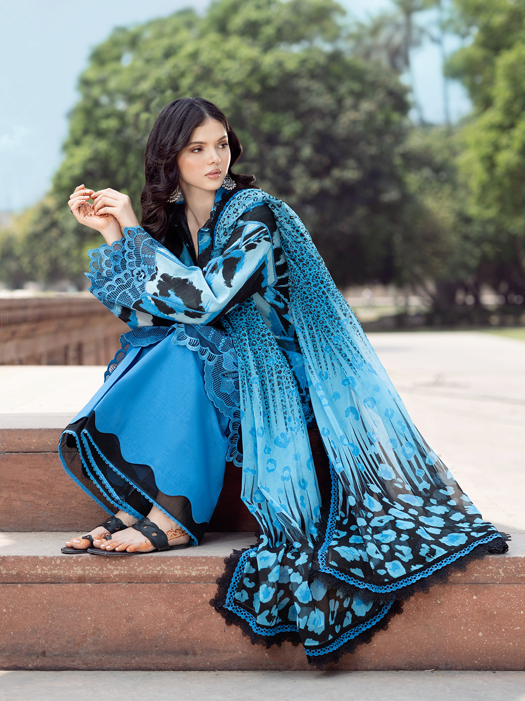 Bin Ilyas | Naqsh Naaz Luxury Lawn 25 | 2086 - D