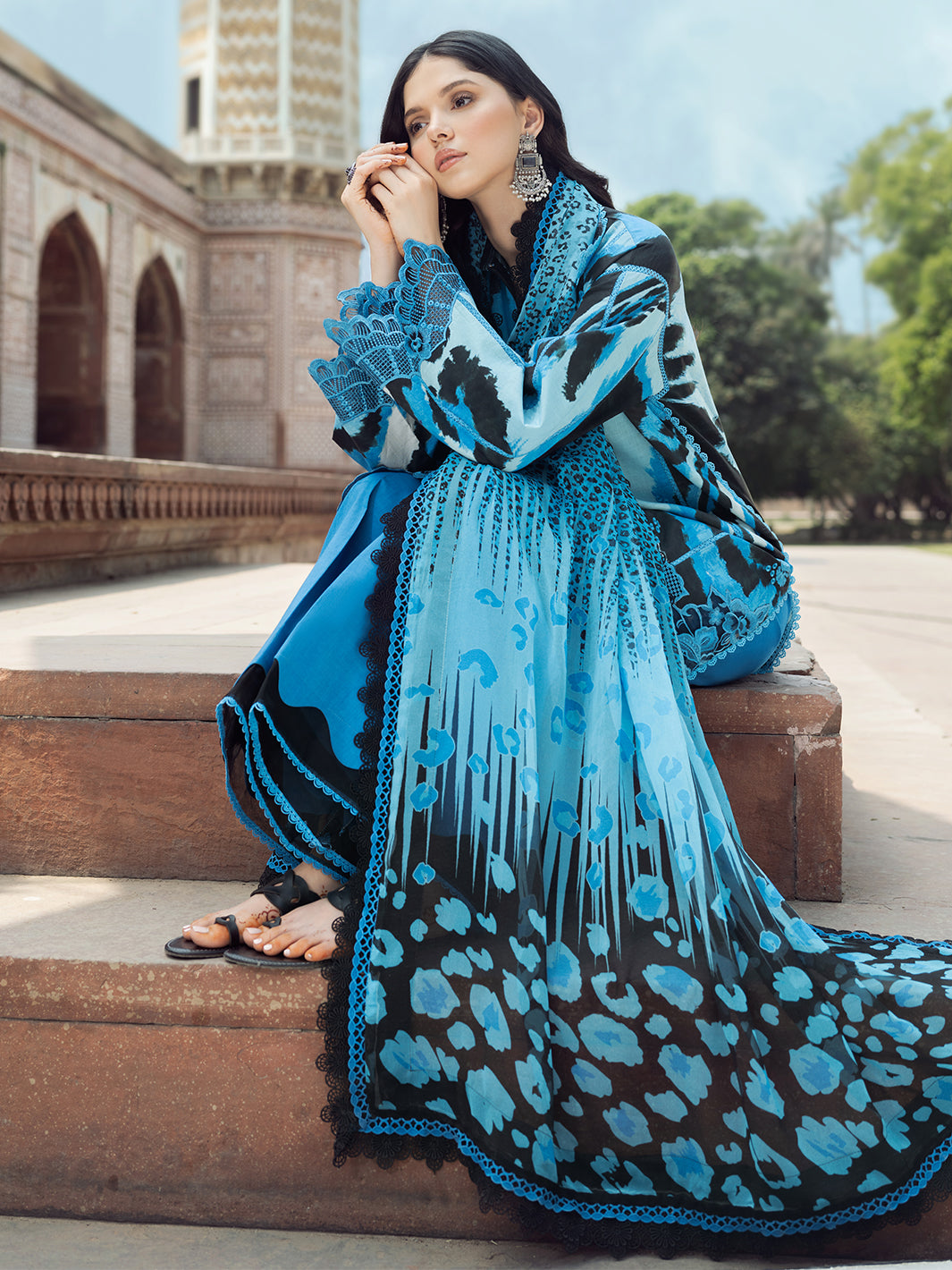 Bin Ilyas | Naqsh Naaz Luxury Lawn 25 | 2086 - D