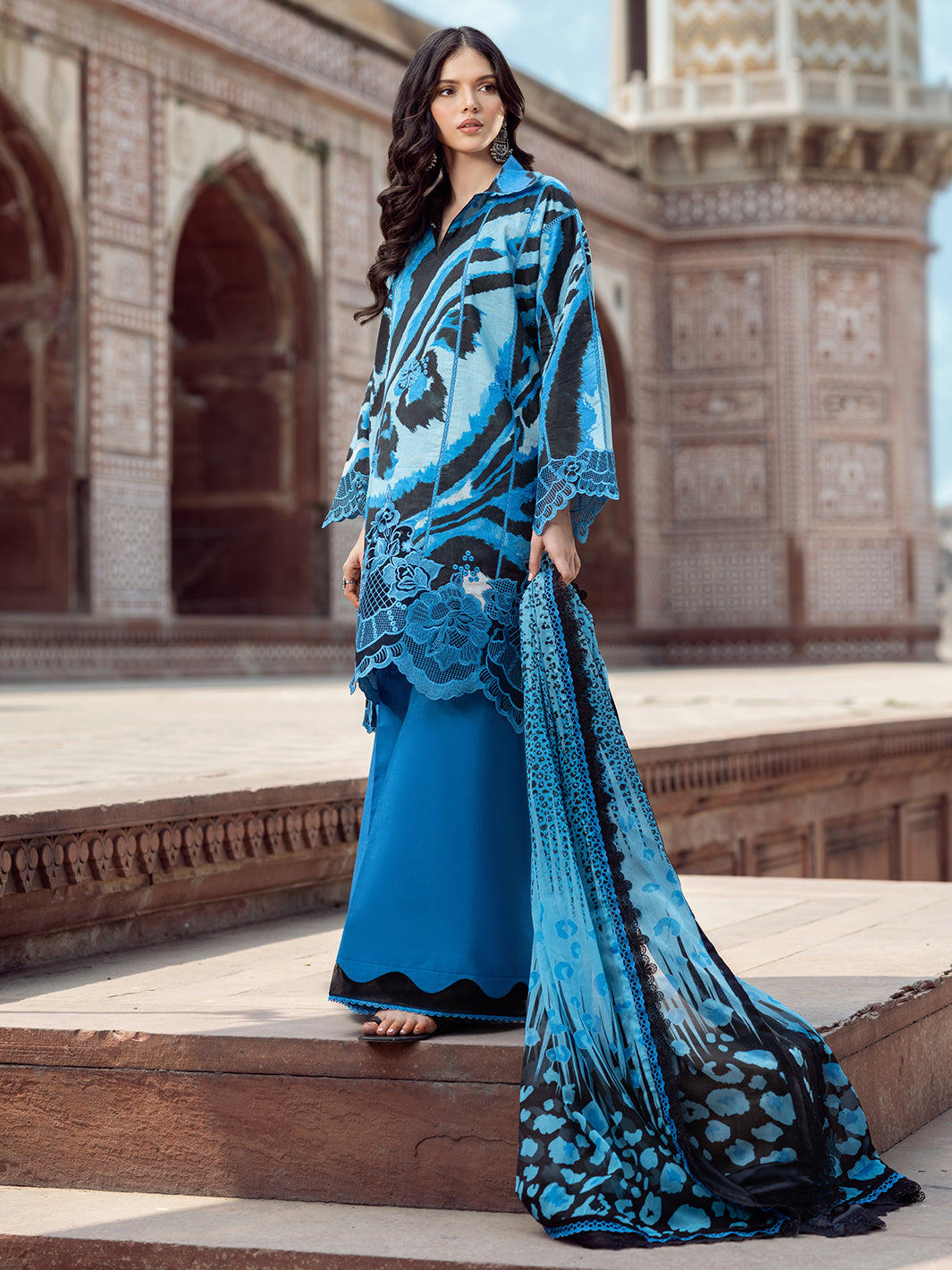 Bin Ilyas | Naqsh Naaz Luxury Lawn 25 | 2086 - D