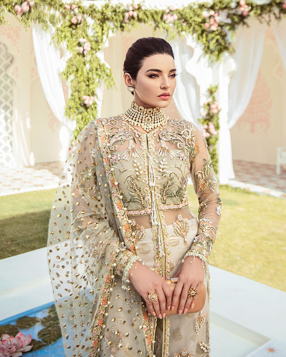 Gulaal | Wedding Formals | Cher Embroidered Net 3-Piece Suit WS-04