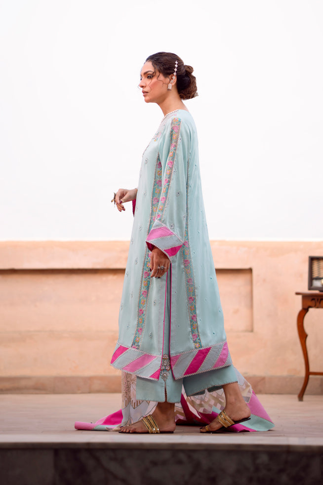 Fozia Khalid | Kahani Silk Luxury Dresses | Amber