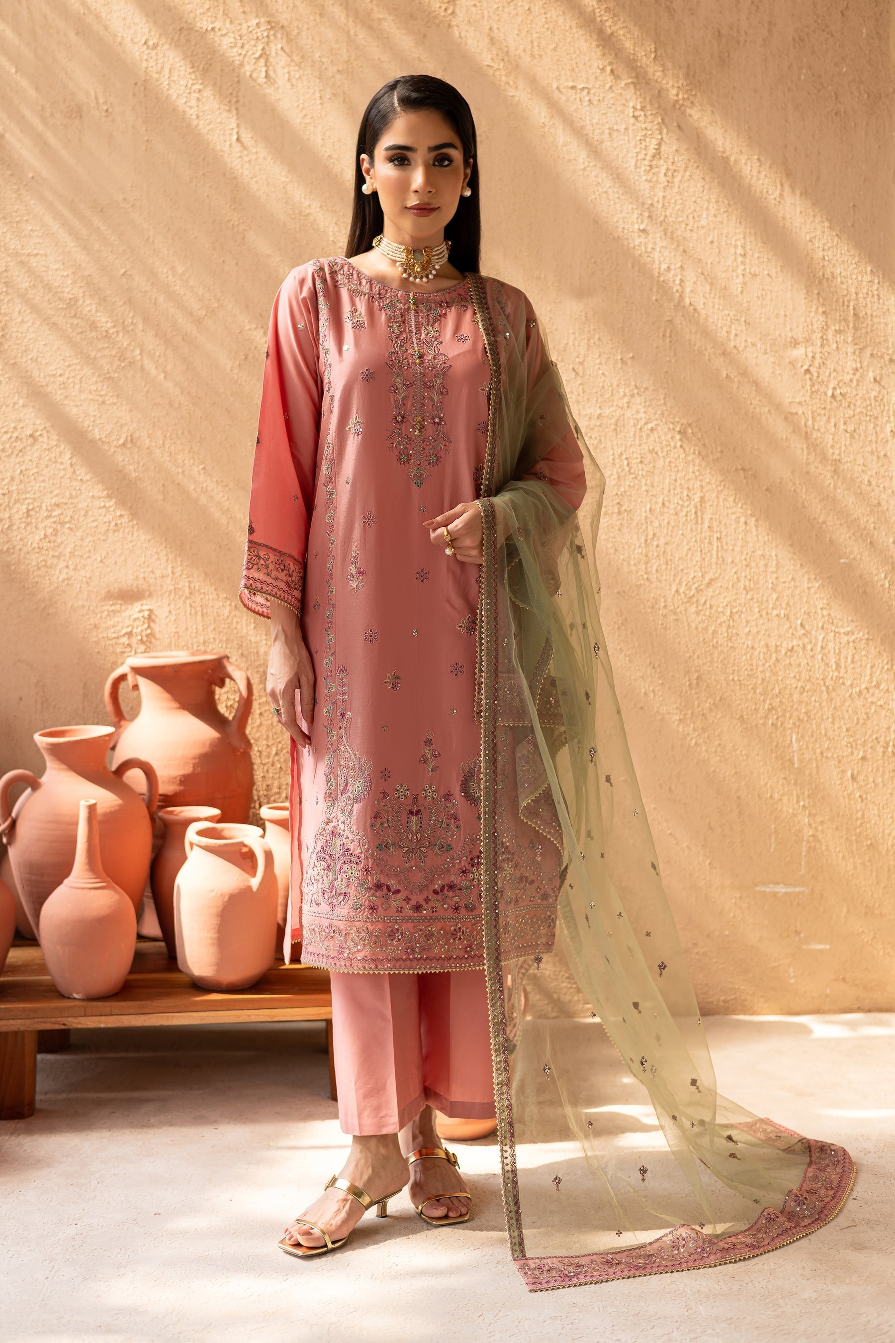 Batik | Nyra Embroidered Summer Solids | Anastasia