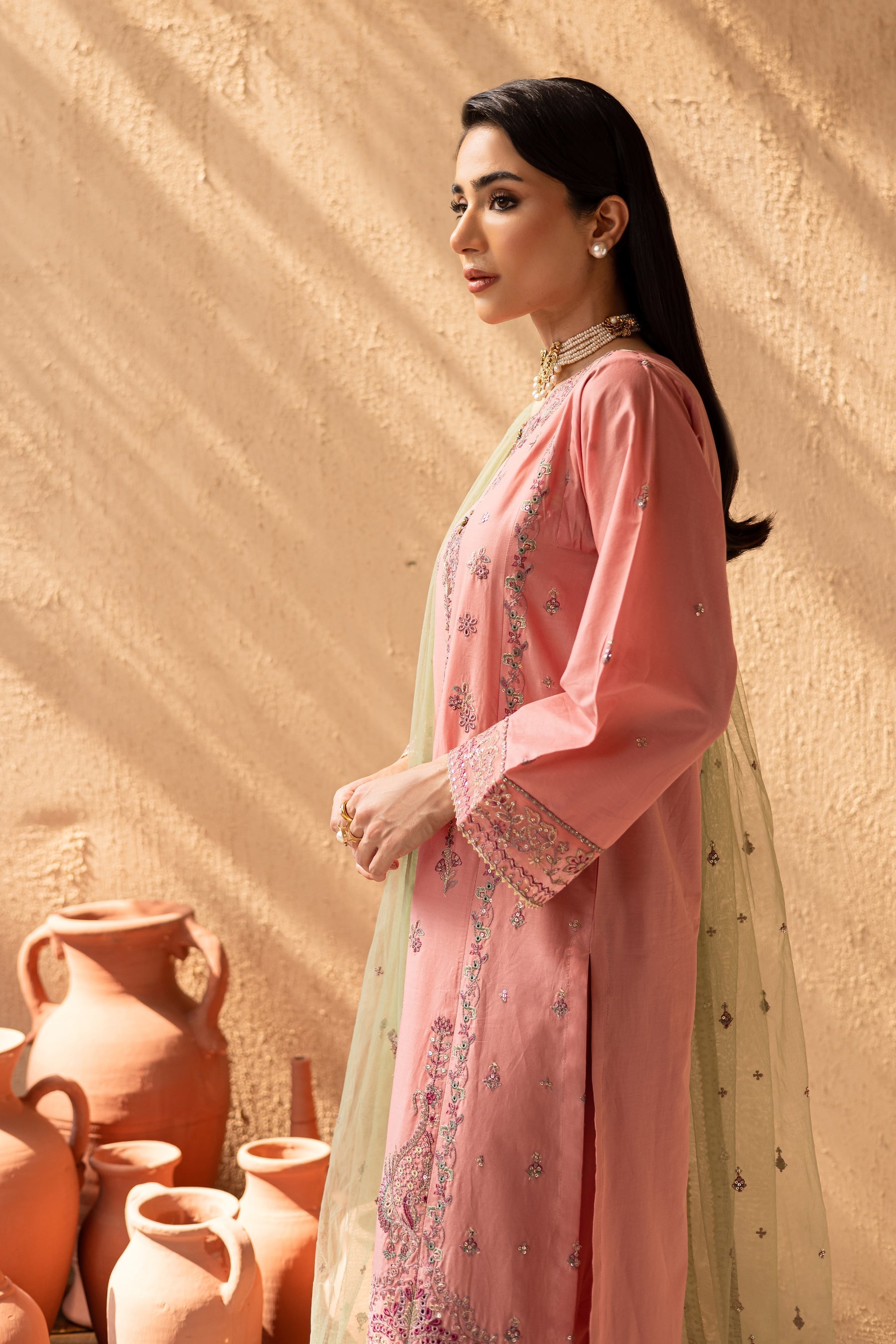 Batik | Nyra Embroidered Summer Solids | Anastasia