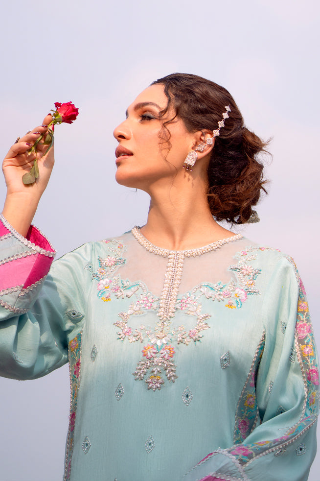 Fozia Khalid | Kahani Silk Luxury Dresses | Amber