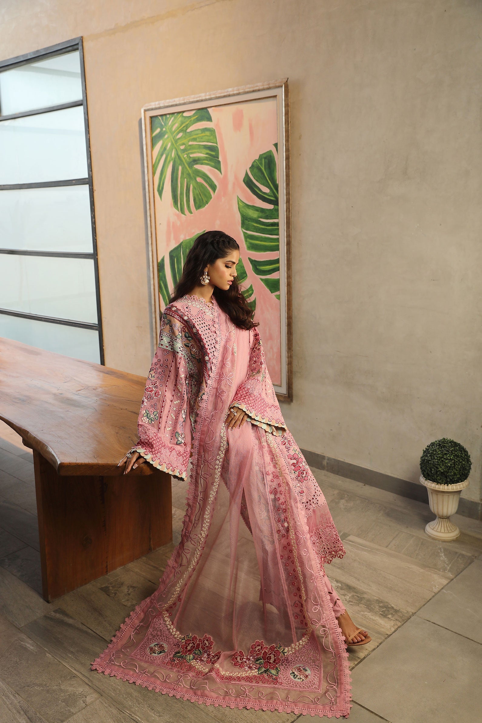 Maryam Hussain | Luxury Lawn 24 | CORAL