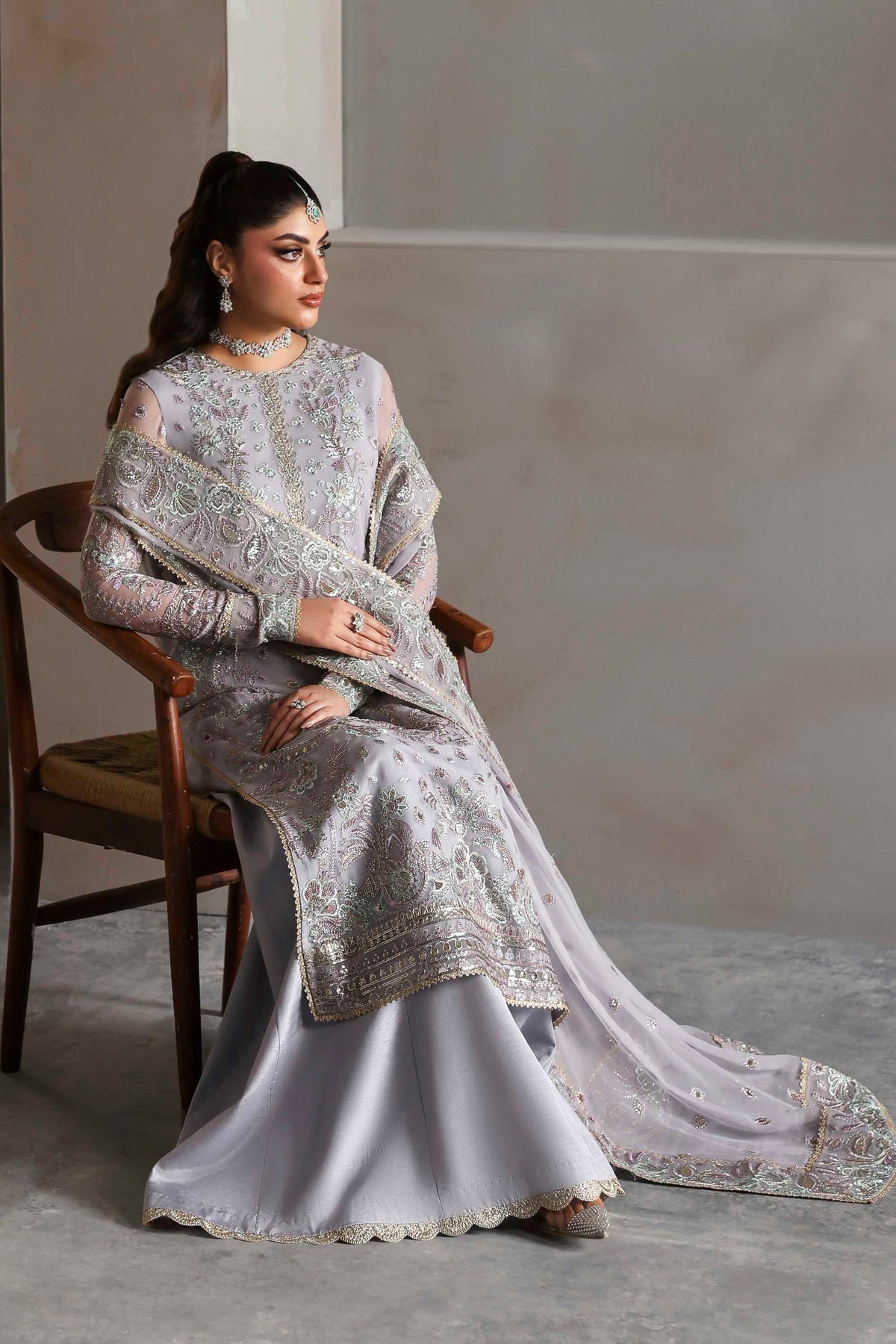 Akbar Aslam | Meeras Luxury Chiffon 25 | Emeraya