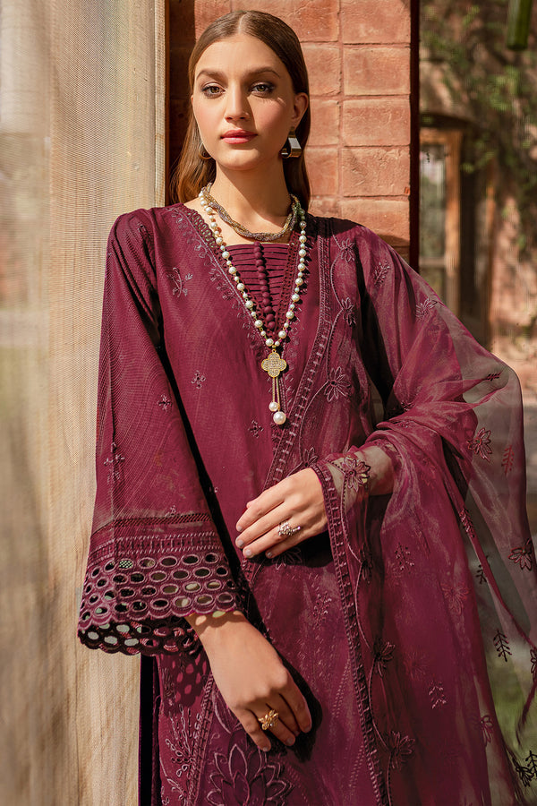 Farasha | Summer Weaves Embroidered Lawn | Zella