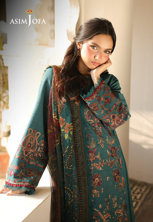 Asim Jofa | Summer Rhapsody | AJUBU-03 Embroidered Jacquard