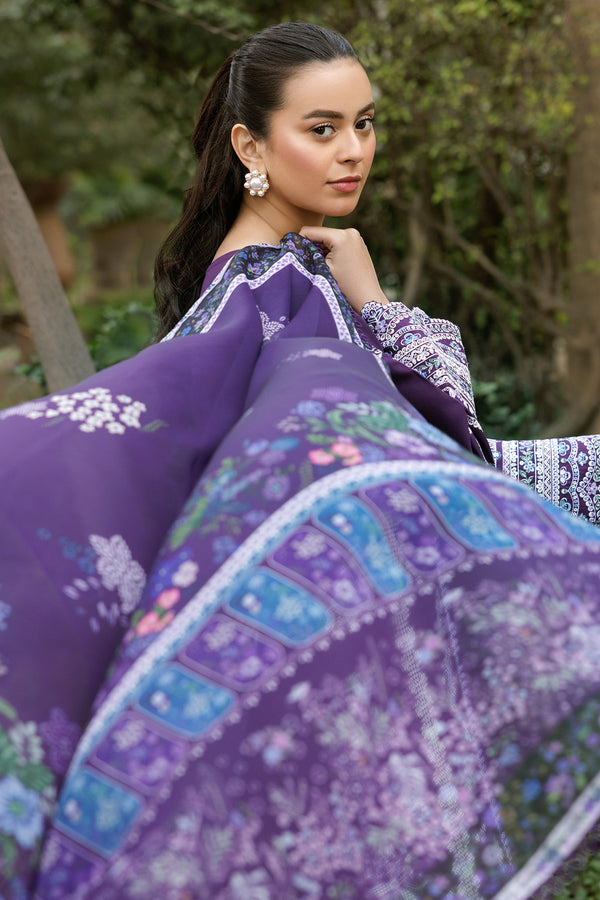 Farasha | Summer Weaves Embroidered Lawn | Regal Iris