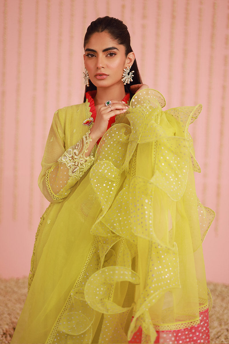 Chic Ophicial | Ruffles Collection | Pear Green Kalidar