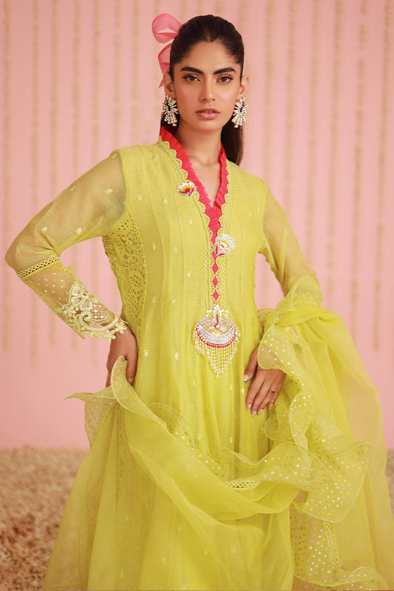 Chic Ophicial | Ruffles Collection | Pear Green Kalidar