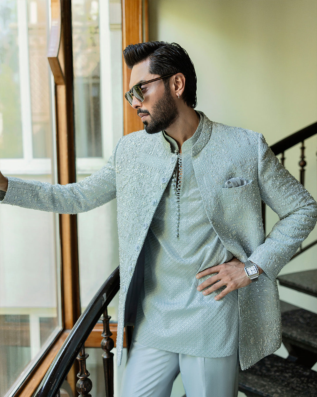 Pakistani Menswear | Faiza Saqlain | Wayez