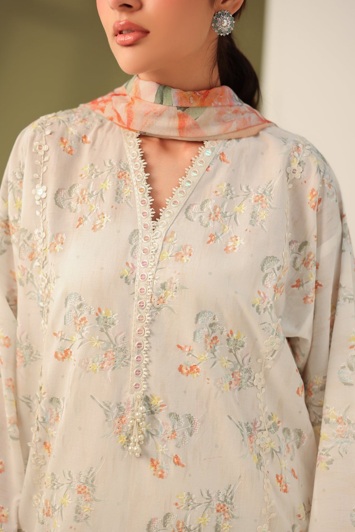 Baroque | Eid Printique | EMBROIDERED PRINTED LAWN UF-4181