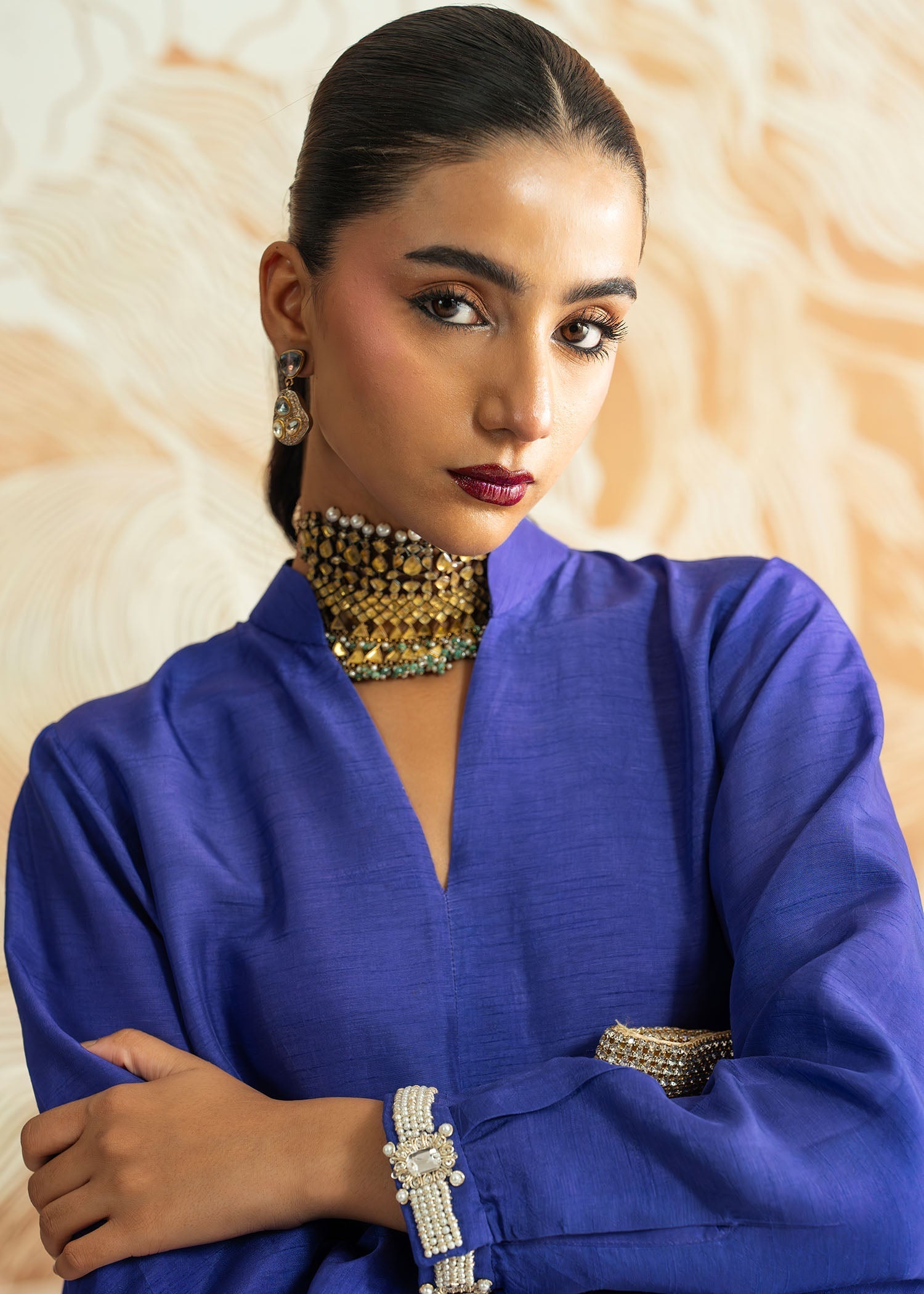 Mahgul | Whispers of Silk | Sapphire Mosaic