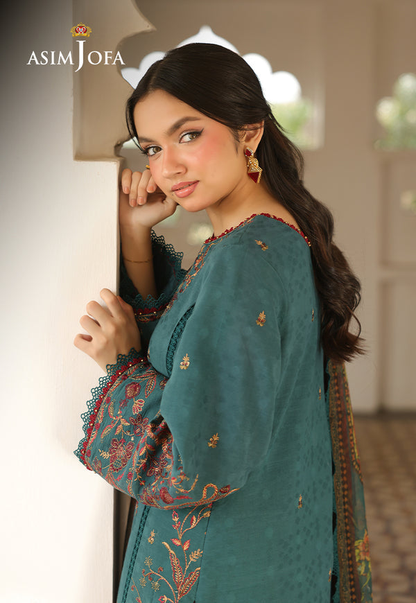 Asim Jofa | Summer Rhapsody | AJUBU-03 Embroidered Jacquard