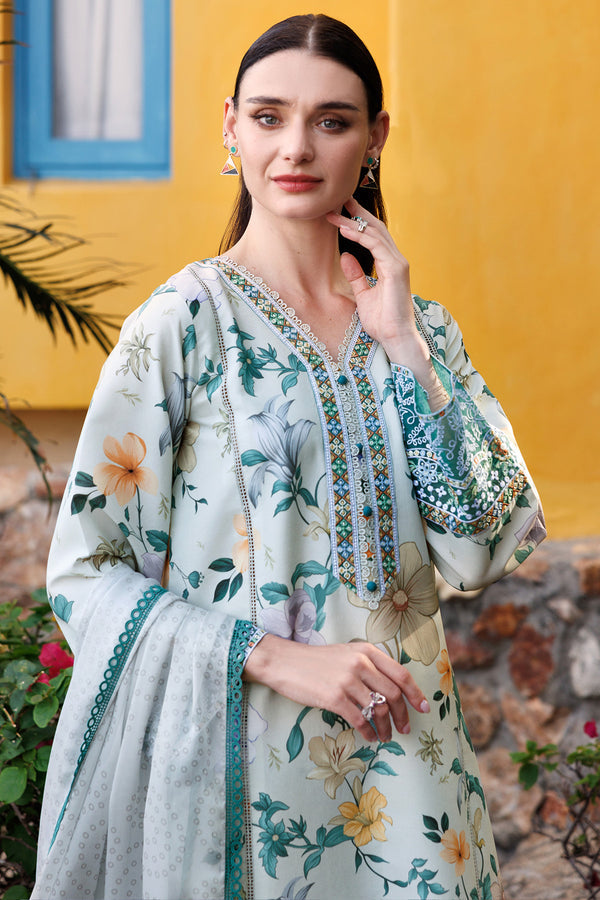 Farasha | Printed Essentials | Aqua Sparkle