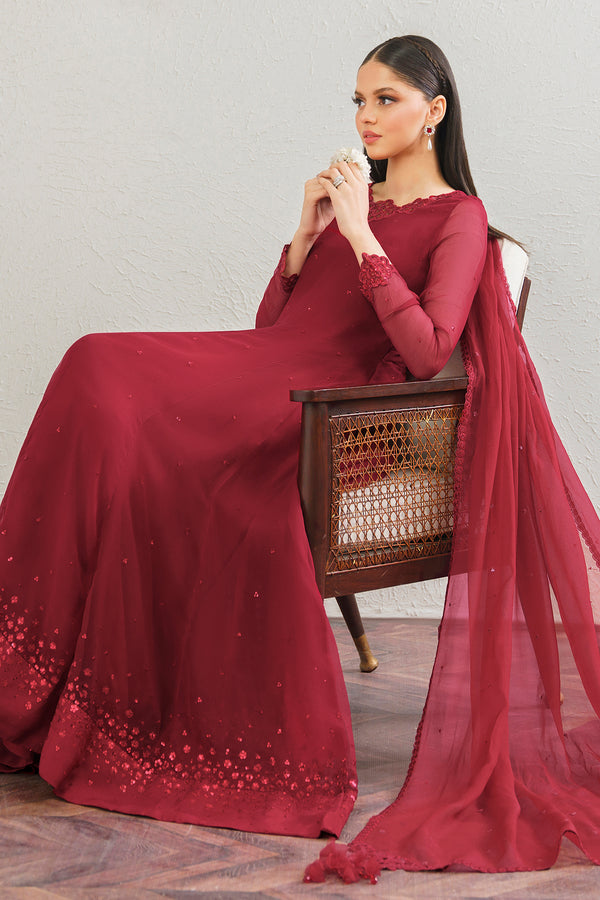 Baroque | Luxury Pret 25 | EMBROIDERED CHIFFON FROCK PR-901