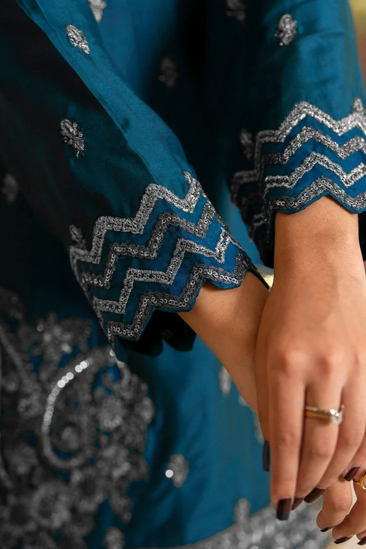 Ellena | Pret Dresses | 3-PC Stitched Embroidered Suit  815BLS