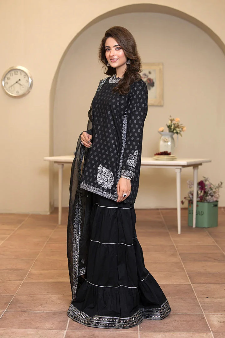 Ellena | Pret Dresses | 3-PC Stitched Embroidered Suit 976BKL
