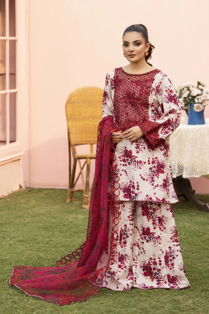 Ellena | Pret Dresses | 3-PC Stitched Embroidered Suit  982OWS
